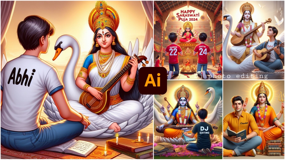 Saraswati Puja Ai Photo Editing Prompt Link 2024 – Bing Image Creator