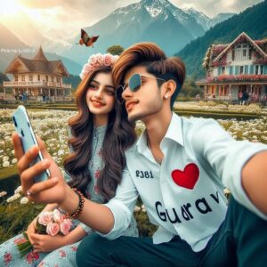 Realistic Couple Name Ai Photo Editing